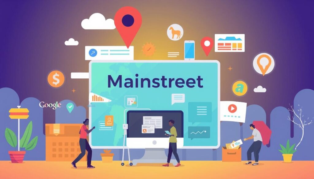 Generate an image representing Mainstreethost's local search optimization services