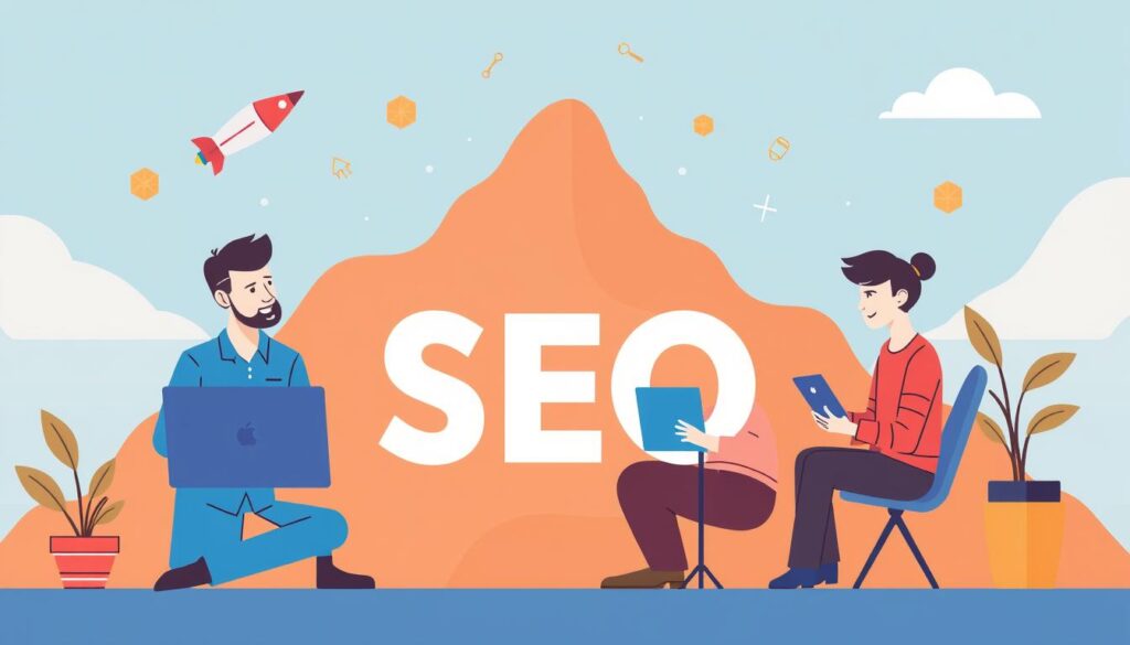 Image of Grow team implementing holistic SEO solutions for niche startups