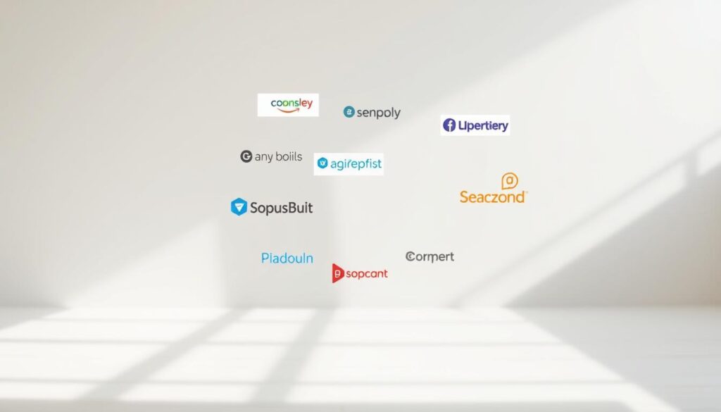 A clean, well-organized set of local citation websites floating in a serene, minimalist environment. Bright, natural lighting illuminates the various site logos and icons, presented against a softly blurred background. The composition emphasizes the simplicity and accessibility of these free resources for small businesses to establish their online presence. The layout is balanced and inviting, conveying a sense of professionalism and reliability. A shallow depth of field draws the viewer's focus to the key elements, while the overall mood is one of clarity, efficiency, and a streamlined approach to local citation building.