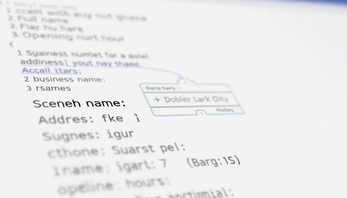 apply local business schema